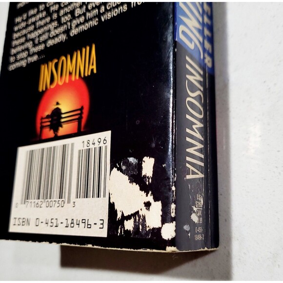 Insomnia by Stephen King 1995 True 1st Edition 1st Printing By Signet Pub. EUC - Picture 3 of 9